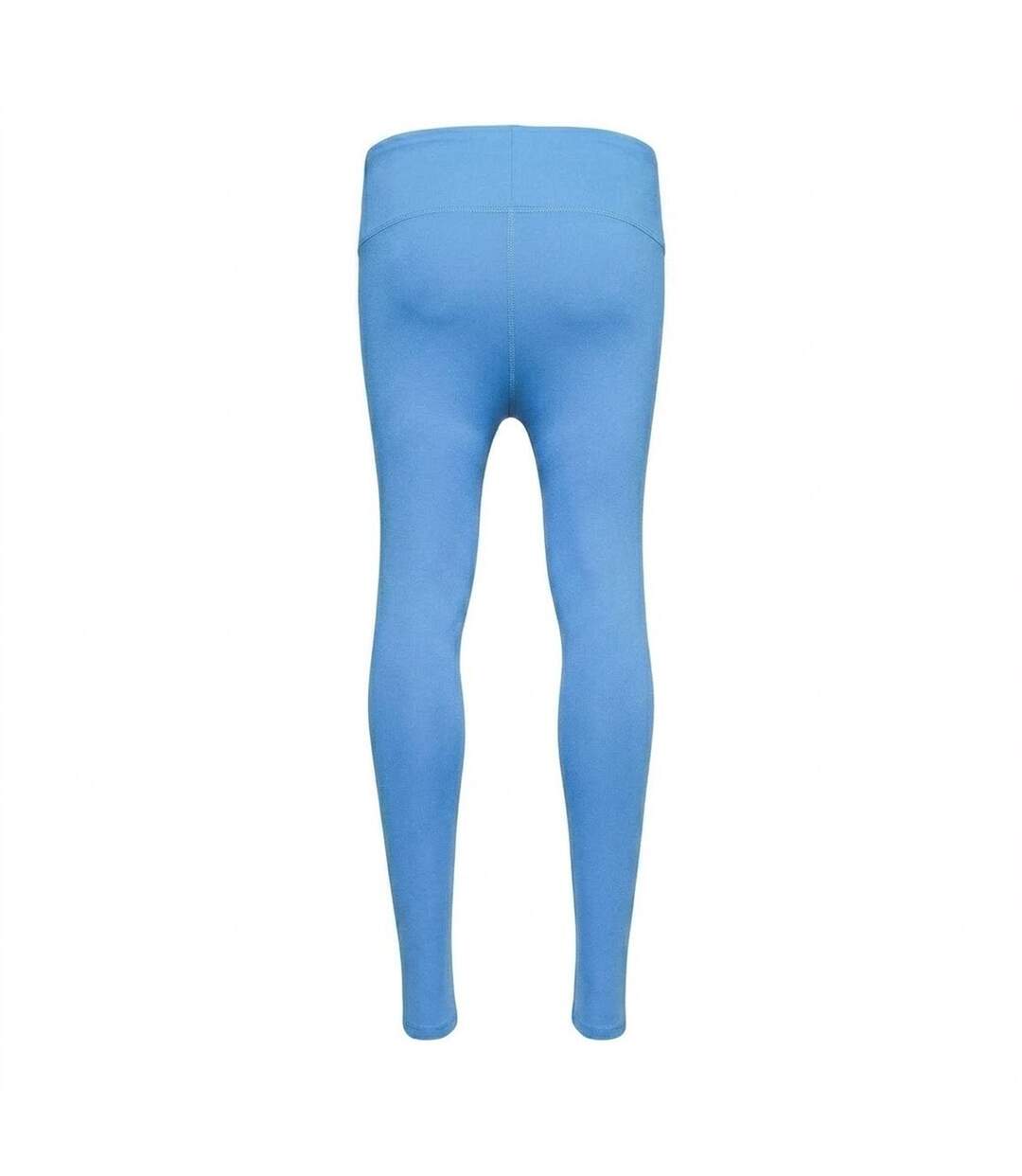 Womens/ladies Harmony Logo High Rise Leggings Blue New Balance-2