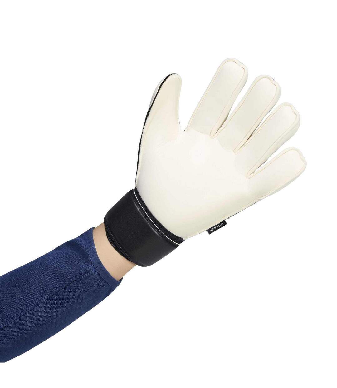 Unisex Adult Predator Match Fingersave Goalkeeper Gloves White Black Adidas-4