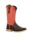 Bottines Santiags Lady Rebel Pro Femme Caryer Rouge Vif Durango-1