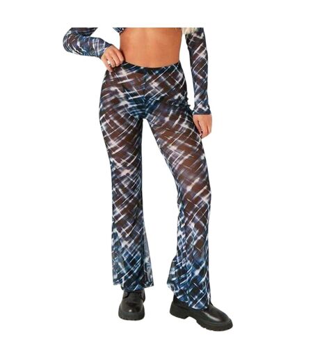 Pantalon Motif/style Imprimé Femme Bleu Missy Empire