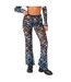 Pantalon Motif/style Imprimé Femme Bleu Missy Empire-2