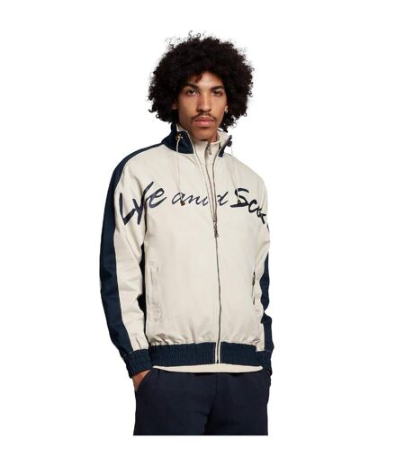 Mens Panelled Sport Jacket White Lyle & Scott