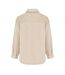 Womens/ladies Wool Long-sleeved Shirt Beige Miso-2