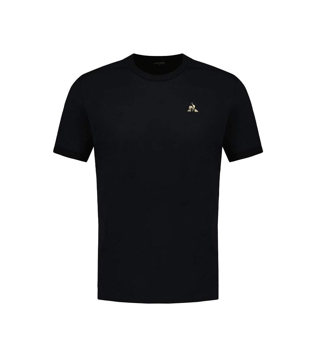 T-Shirt noir homme le coq sportif n°1 d'or-1