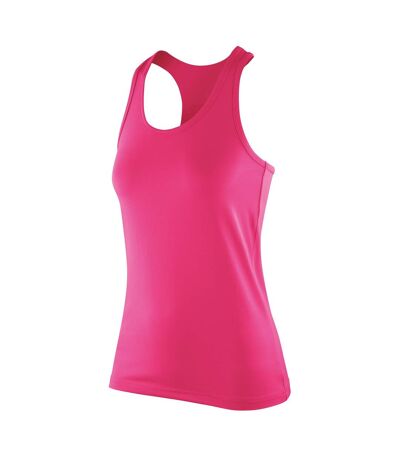 Spiro Womens/Ladies Softex Stretch Fitness Sleeveless Vest Top (Candy) - UTRW5170