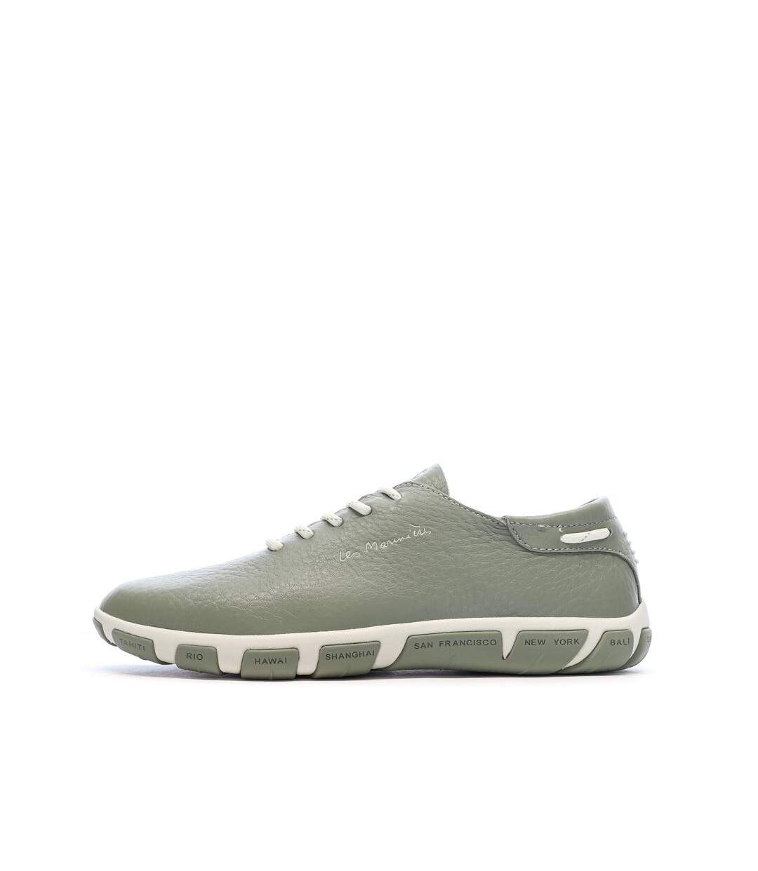 Baskets verte femme tbs cruiser python-1