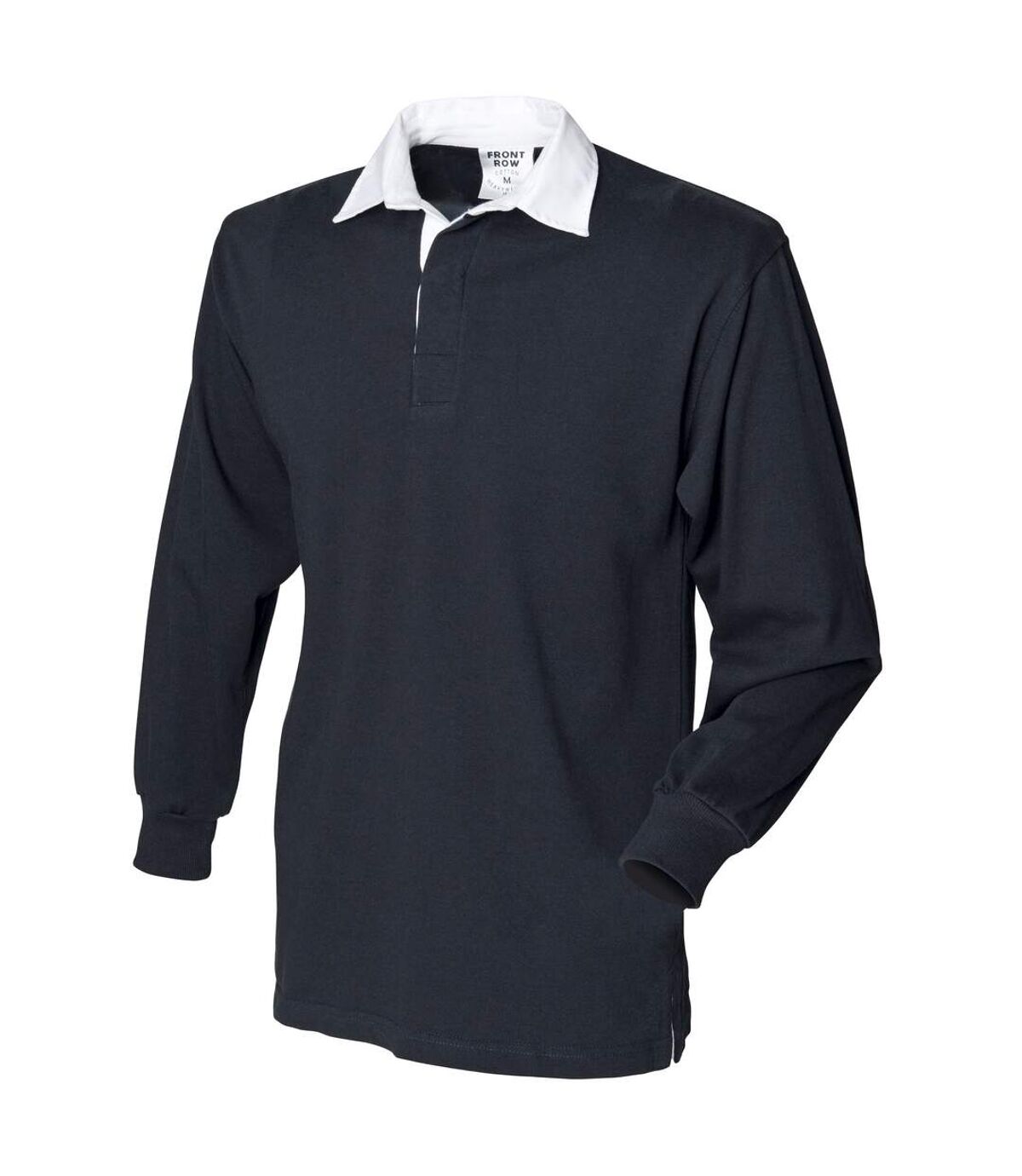Front Row Mens Long Sleeve Sports Rugby Shirt (Black) - UTRW473