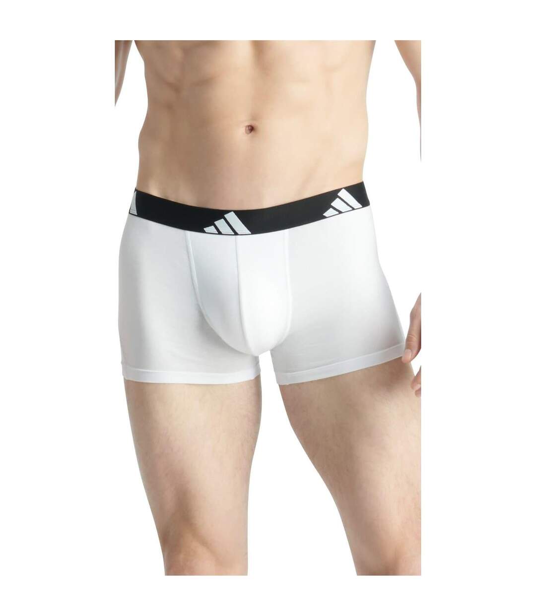 Pack Of 3  Mens Plain Boxer Shorts  White Grey Black Adidas-4