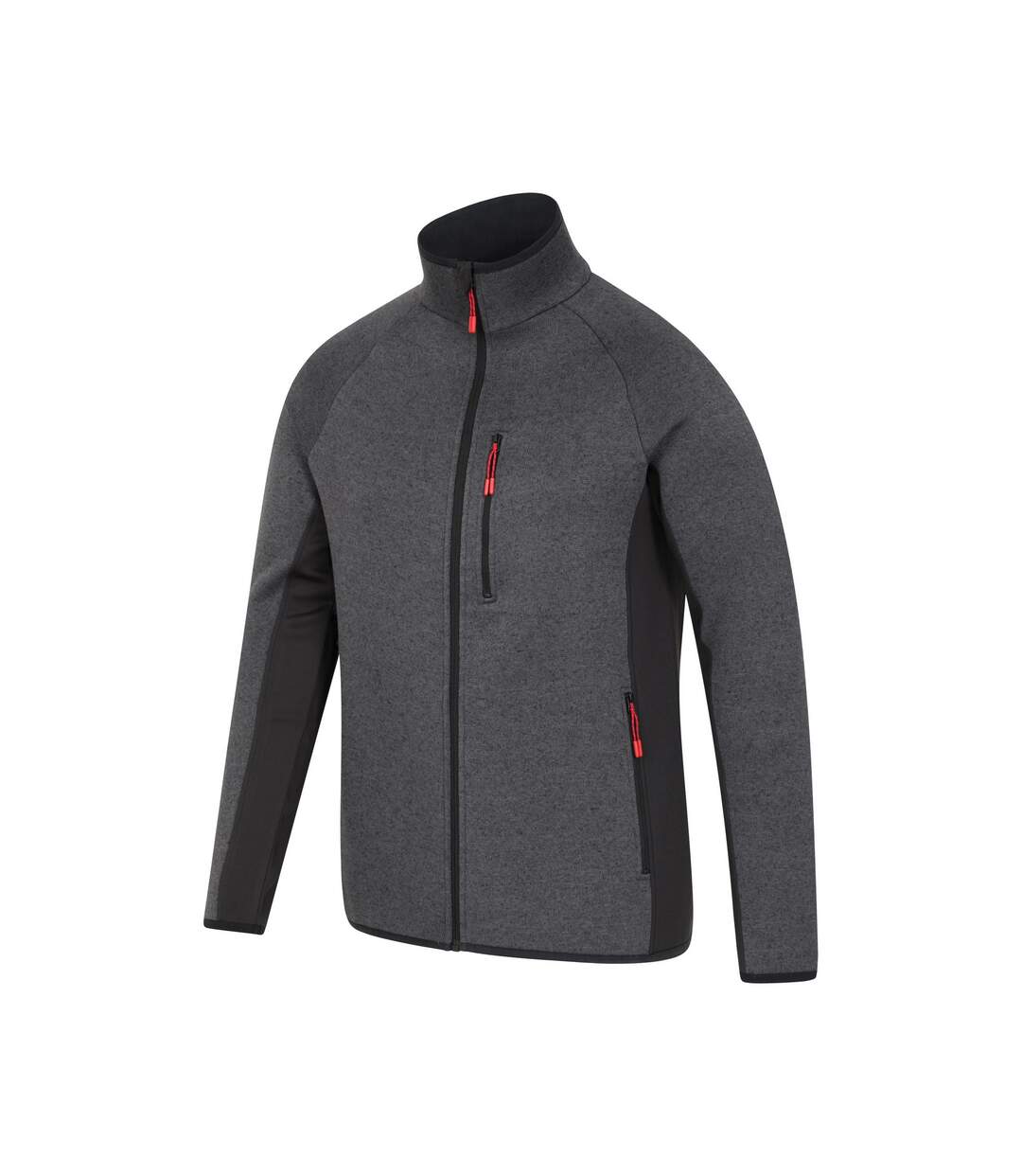 Mens Treston Full Zip Fleece Jacket Black Mountain Warehouse-3