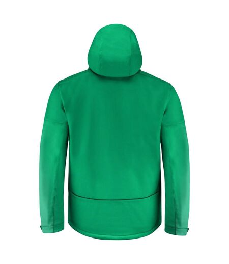 Mens Overlanding Soft Shell Jacket Fresh Green Printer