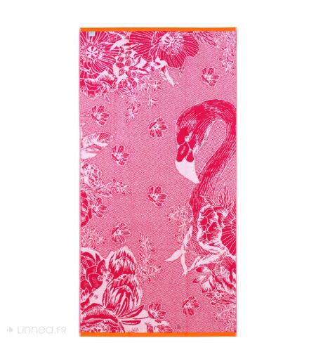 Drap de plage éponge FLAMINGO 75x150 cm