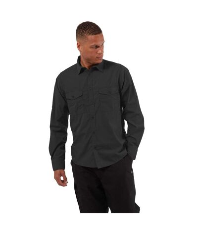 Mens Expert Kiwi Long-sleeved Shirt Black Craghoppers