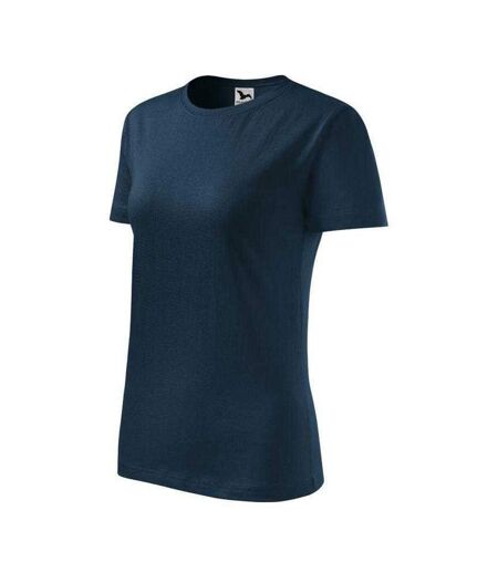 T-shirt Motif/style Classique Femme Bleu Marine Malfini