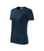 T-shirt Motif/style Classique Femme Bleu Marine Malfini-3