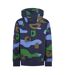Sweat À Capuche Motif/style Camouflage Homme Bleu Foncé Boss-2