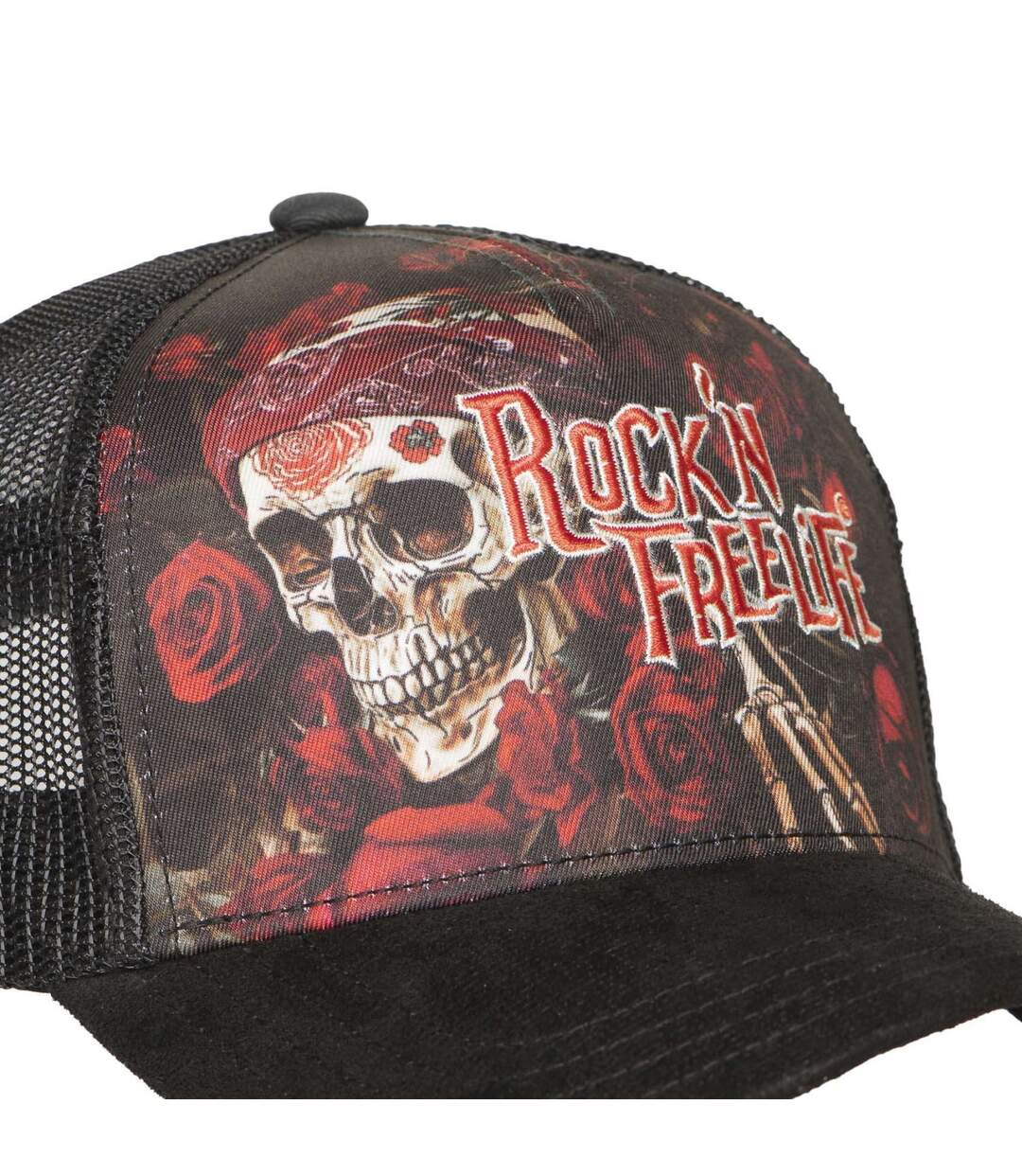 Casquette trucker avec filet bi-matière Loose Rock'n Free Life-3