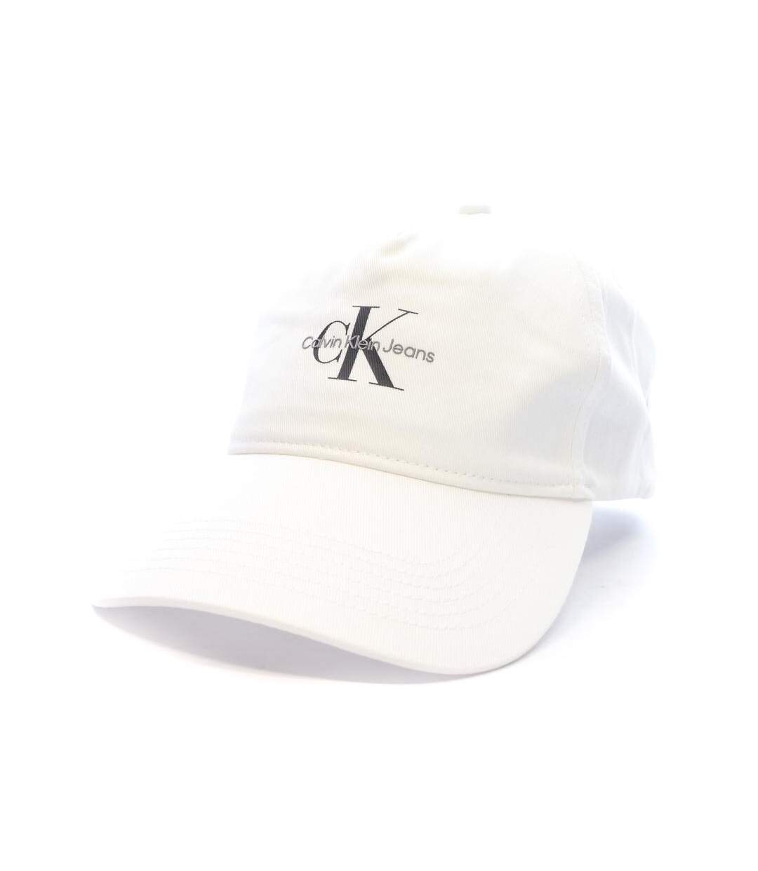 Casquette blanche homme calvin klein jeans monologo printed - taille unique-1