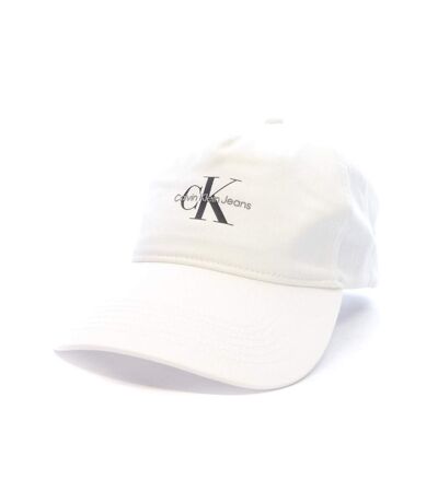 Casquette blanche homme calvin klein jeans monologo printed - taille unique
