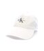 Casquette blanche homme calvin klein jeans monologo printed - taille unique-1