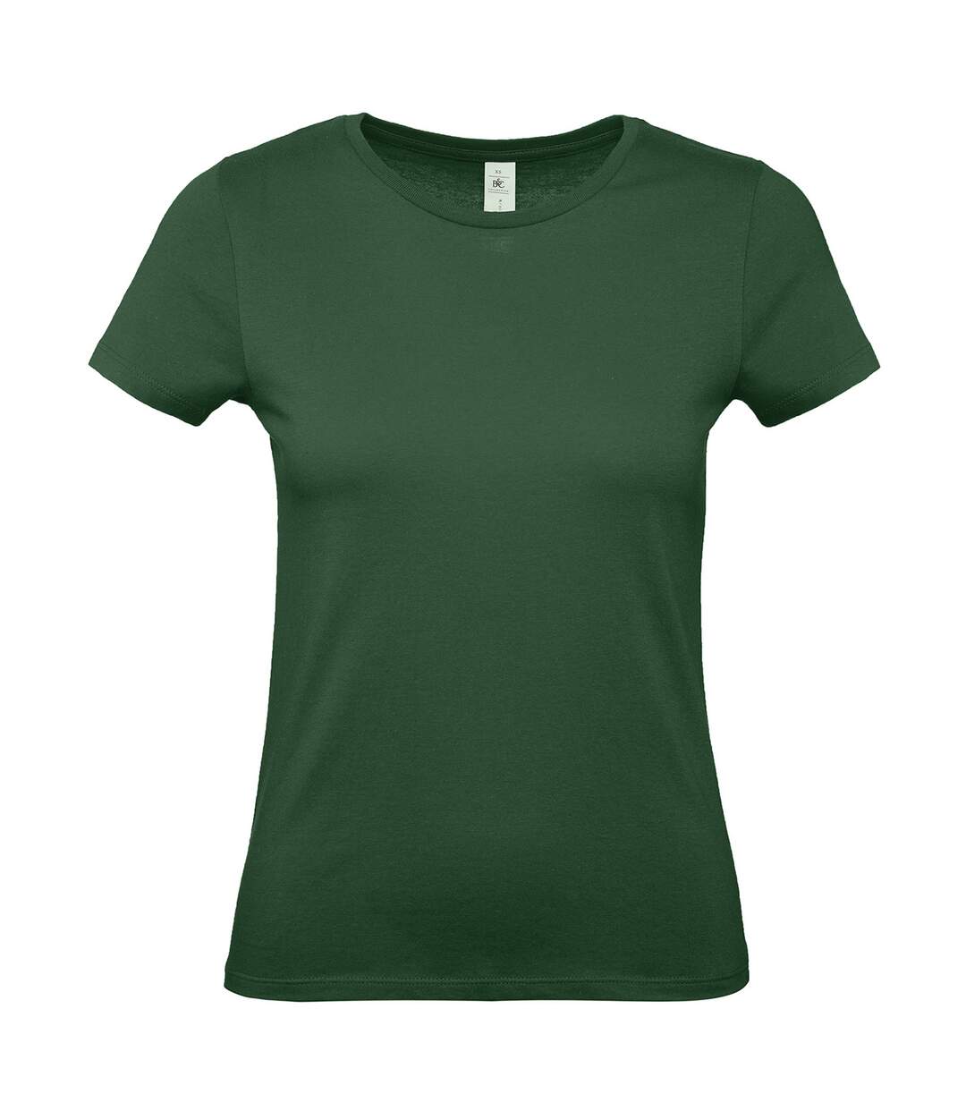 T-shirt #e150 femme vert bouteille B&C-1