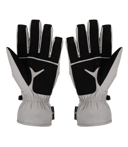 Unisex Adult Wind Resistant Plain Ski Gloves Grey Pretty Green