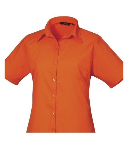 Chemisier À Manches Courtes Femme Orange Premier