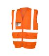 SAFE-GUARD by Result Mens Executive Cool Mesh Safety Vest (Fluorescent Orange) - UTBC4905