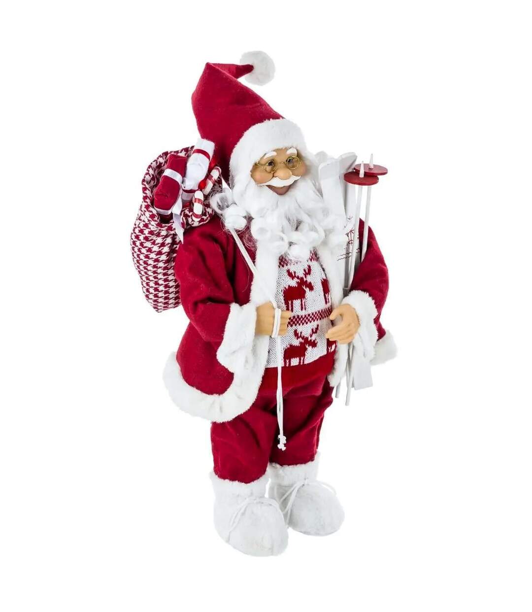 Père Noël Déco Traditionnel 61cm Rouge & Blanc-1