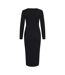 Robe longue noir femme vila nelly-2
