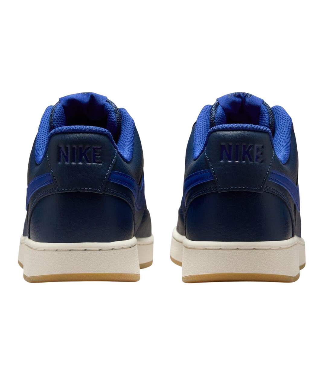 Mens Vision Low Leather Trainers Midnight Navy Royal Blue Nike-2