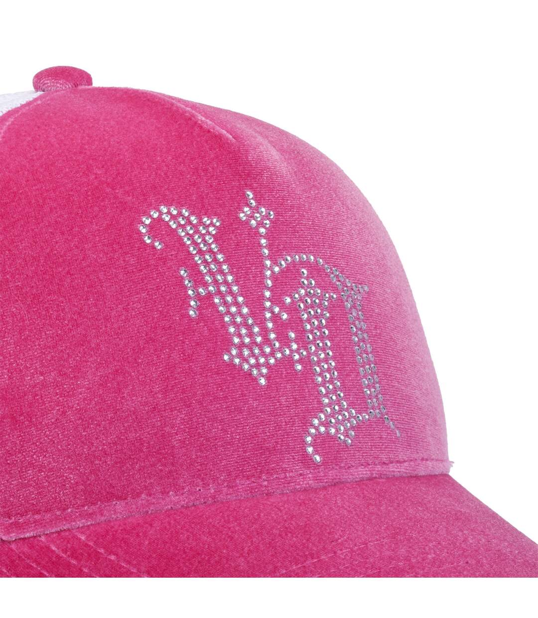 Casquette baseball Velvet avec logo en Strass Royal P Vondutch-3