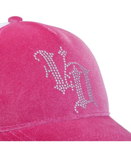 Casquette baseball Velvet avec logo en Strass Royal P Vondutch