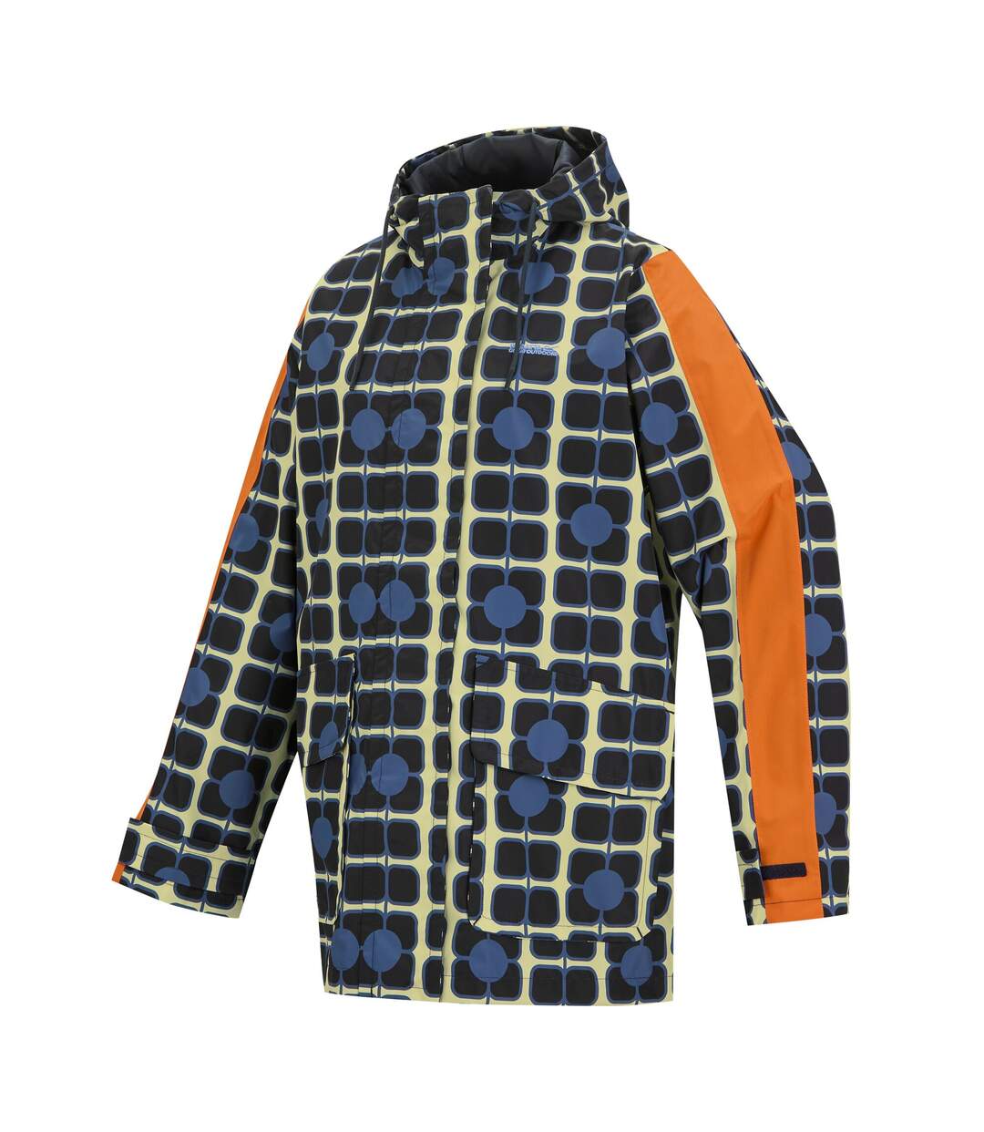 Womens/ladies Orla Kiely Mid Length Waterproof Jacket Navy Regatta-4