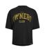 Mens Owners Club Oversized T-shirt Faded Black Represent-2