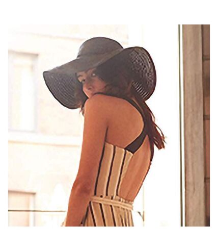 Beechfield Womens/Ladies Marbella Sun Hat (Black)