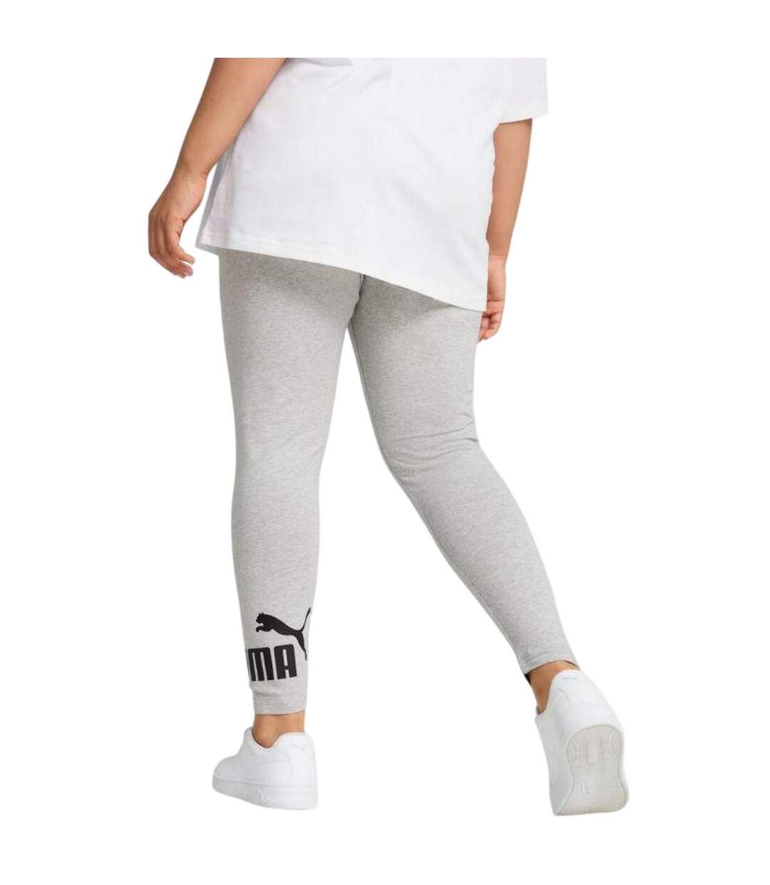 Legging Style Logo Essential No.1 Femme Gris Puma-3