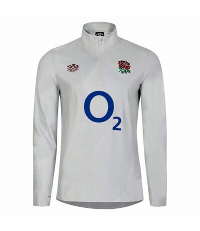 Umbro Mens 23/24 England Rugby Warm Up Midlayer (Brilliant White/Wan Blue)