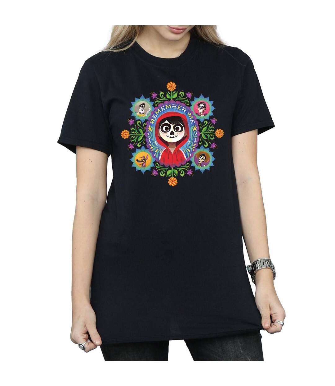Disney - T-shirt COCO REMEMBER ME - Femme (Noir) - UTBI16430-3