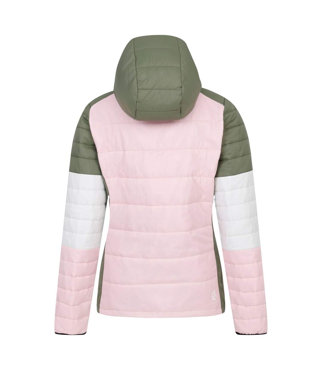 Womens/ladies Lively Padded Jacket Olivine Green Crystal Rose Dare 2B-3