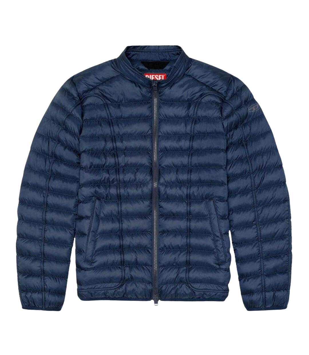 Doudoune Matelassée Motif/style Uni Homme Bleu Marine Diesel-1