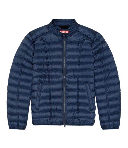 Doudoune Matelassée Motif/style Uni Homme Bleu Marine Diesel