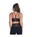 Womens/ladies Go Walk Cheetah Sports Bra Black Brown Skechers-2