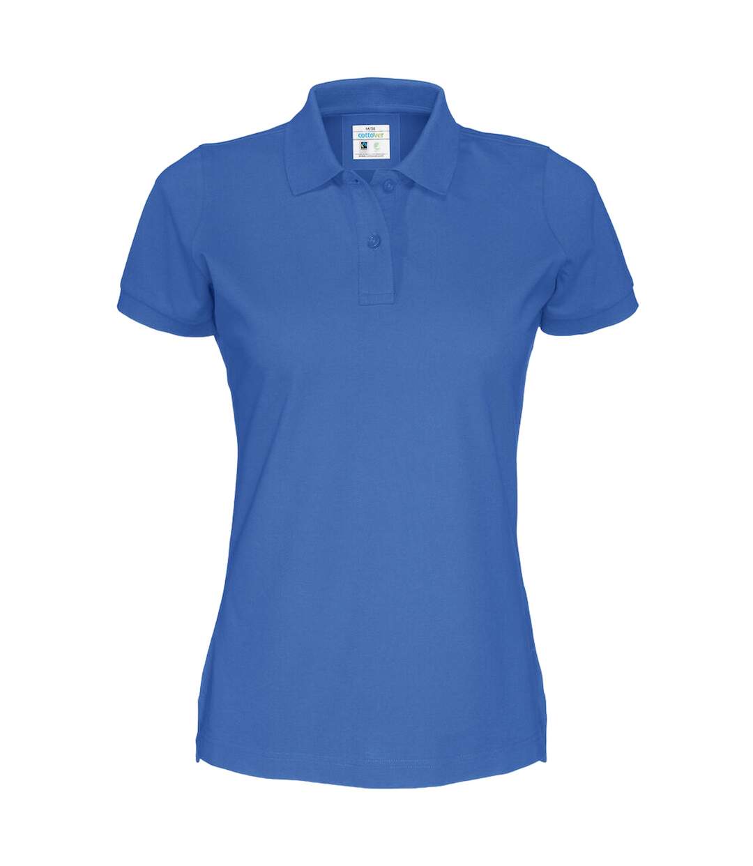 Womens/ladies Pique Lady T-shirt Royal Blue Cottover-1