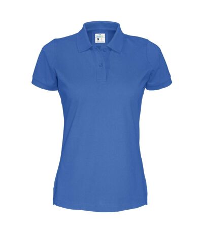 Womens/ladies Pique Lady T-shirt Royal Blue Cottover