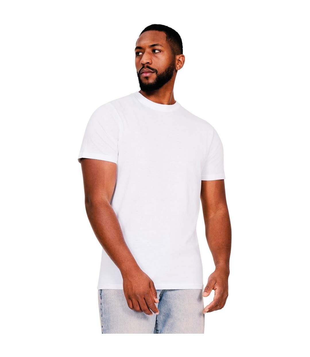 T-shirt core homme blanc Casual Classics-1