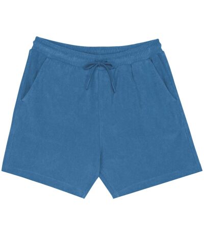 Native Spirit Mens Terry Towel Shorts (Riviera Blue) - UTPC6655