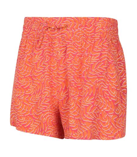 Womens/ladies vibe leaves shorts pink Mountain Warehouse