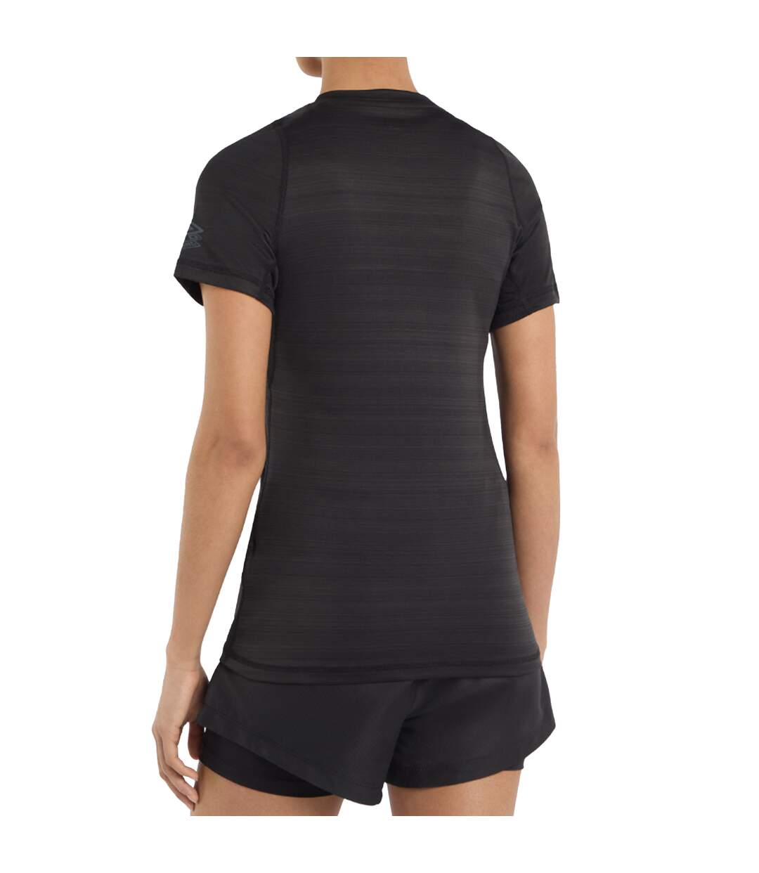 Womens/ladies Pro Marl Polyester Training T-shirt Black Marl Umbro-3