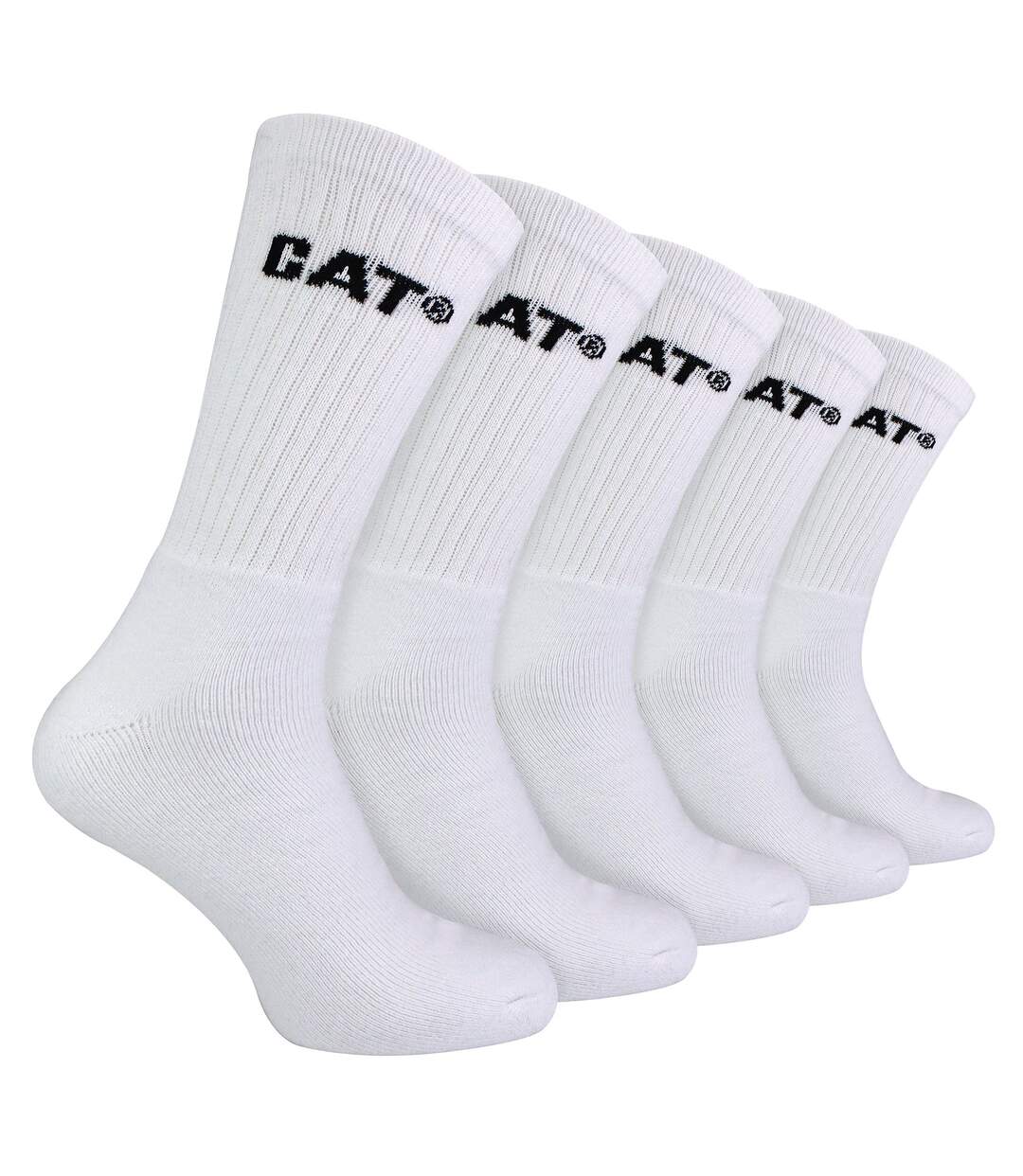 Mens 5 Pack Durable Cotton Performance Work Socks-1