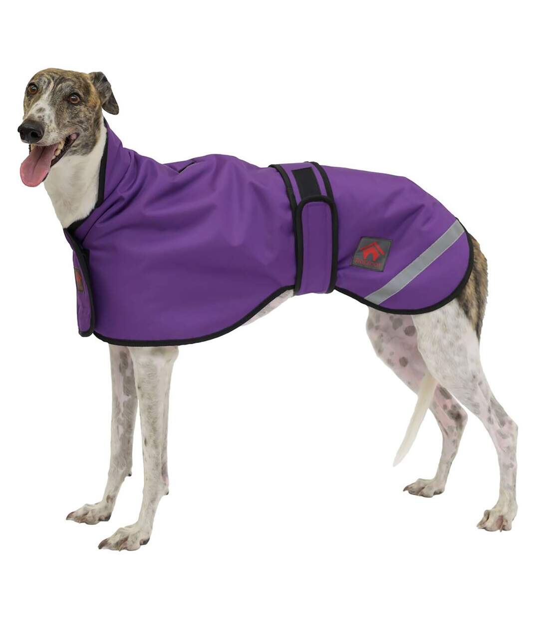 Sighthound fleece lined dog coat 56cm purple Firefoot-1